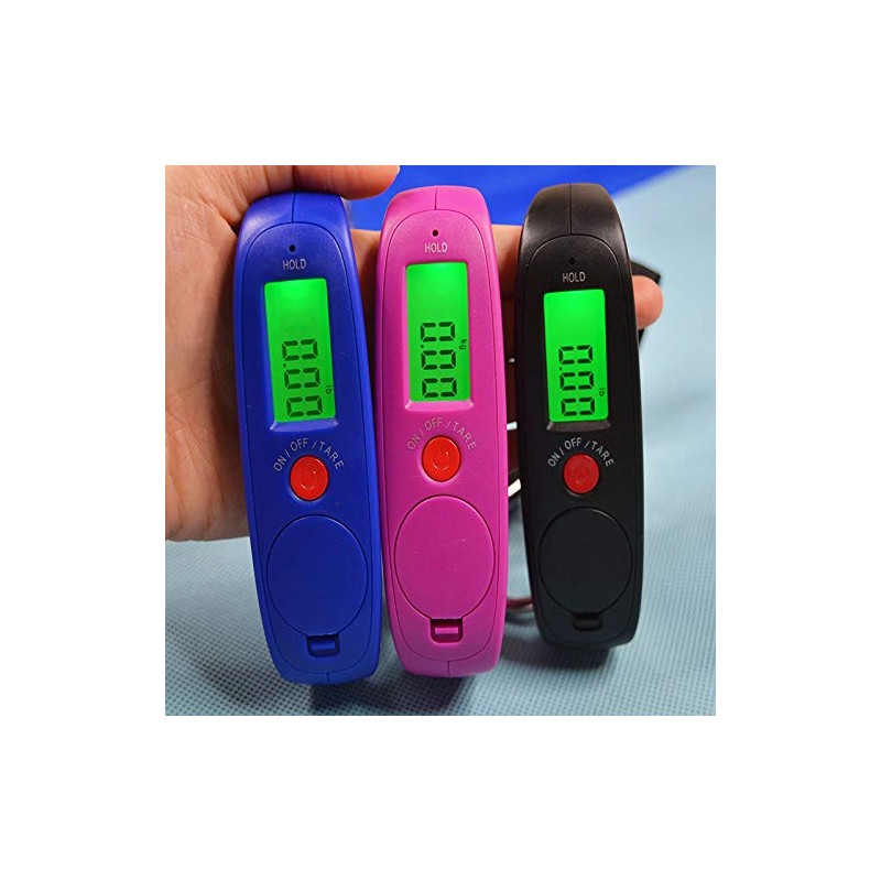 50kg/110lb Digital Luggage Scales with 4 Units (kg/g/lb/oz), Electronic Travel