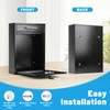 KYODOLED Steel Key Lock Mail Boxes Outdoor, Locking Wall Mount