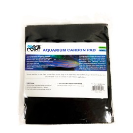 Wave Point 10.5" x 72" Aquarium Activated Carbon Filter Media Pad for Fish Tank Pond Filter - 10" x 18" (1 PC)