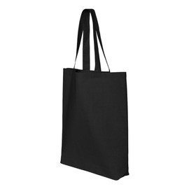 shop4ever John F. Kennedy JFK Cotton Tote President Reusable Shopping Bag Black 1 Pack Eco