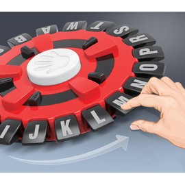 Think Word Game,Letter Game with 36 Cards, 2-8 Players Fast-Paced Family Board Game Fun Word Puzzle Game. (red)