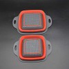 Square Collapsible Colander Set Flamingo Kitchen- 2 Collapsible Colanders (Strainers)