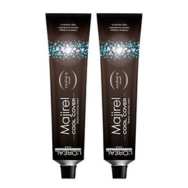 Loreal 2 er Pack Loreal Majirel Cool Cover 50ml 5,18 CC Hellbraun Asch Mokka
