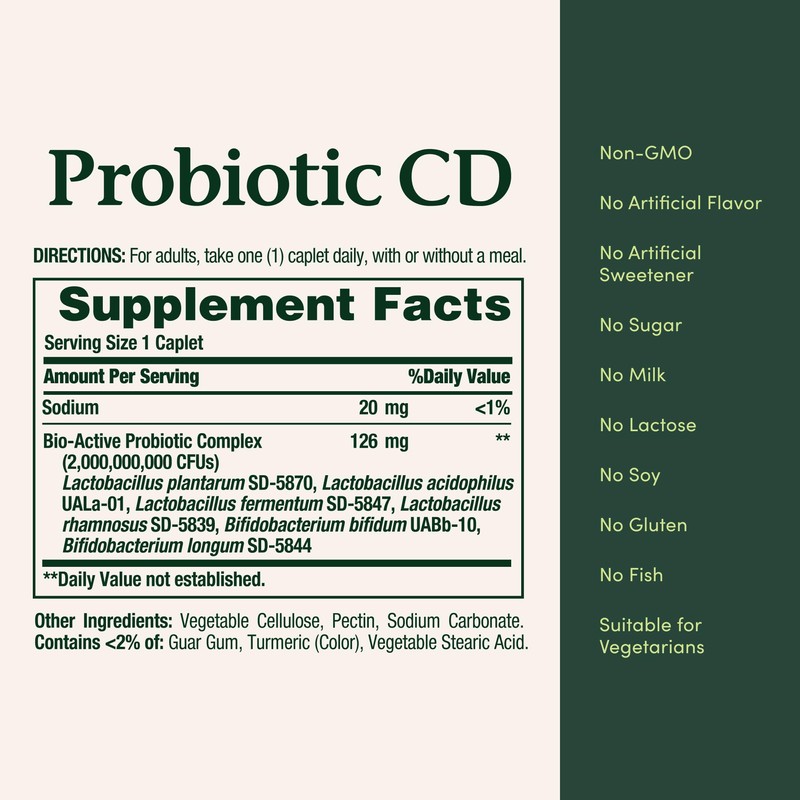Nature's Bounty Probiotic, Controlled Delivery Dietary Supplement, Delivers Friendly Bacteria