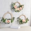Artificial Garland Wood Pearl Decorative Flower Wreath Tea Garland Home