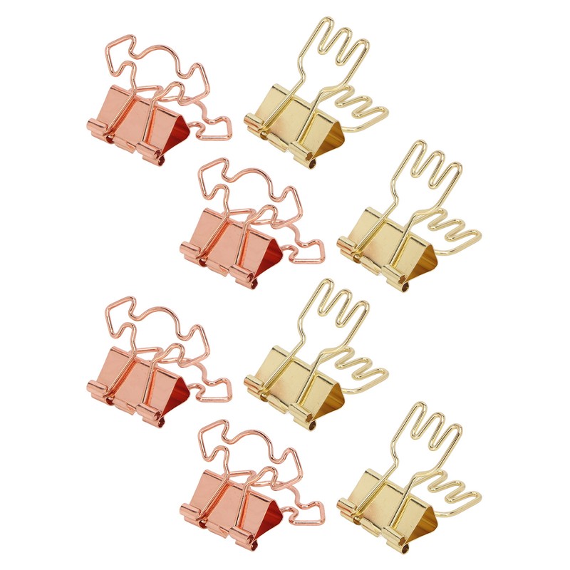 100pcs Binder Clips for Student Strong Clamping Force Metal Arrows