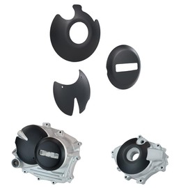 Xitomer Engine Case Guards/Clutch Ignition Case Savers Guards, Fit for CRF125F 2014-2025 with RTV Adhesive (Black)