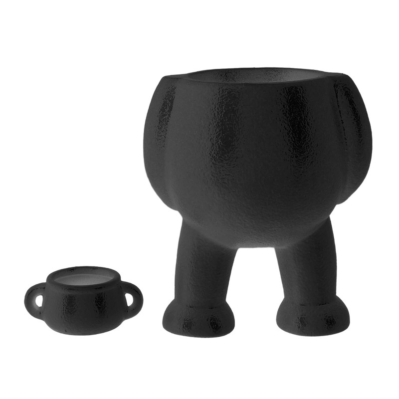 Ceramic Flower Pot with Funny Peeing Man Design - Unique