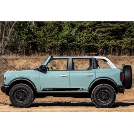 Benini Design Studio Rocker Door Graphics Side Stripes decal FOR 2021+ 22 23 Ford Bronco MATTE BLACK