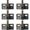 NU-SET 2978-6 Anti-Lifting Sliding Door Bolt, 6 Pack, Zinc