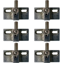 NU-SET 2978-6 Anti-Lifting Sliding Door Bolt, 6 Pack, Zinc
