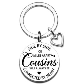 OZUEMUL Cousin Gifts for Women Men Best Cousins Gifts I Love You Keychain Inspirational Gift for Women Funny Gift for Cousin Sister Brother Birthday Valentines Day Thanksgiving Christmas keychain