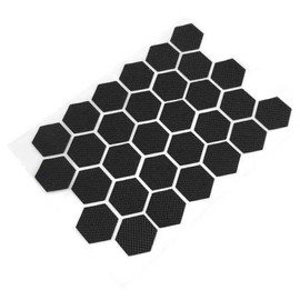 yelingzhi Ultra Thin, Strong Anti-Slip Stickers, Smartphone Sticks, Anti-Slip, Material PEVA, Black, Hexagon, 30 Sheets (Black 6)