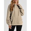 SELINK Hoodies For Women Casual Pullover Waffle Long Sleeve Drawstring