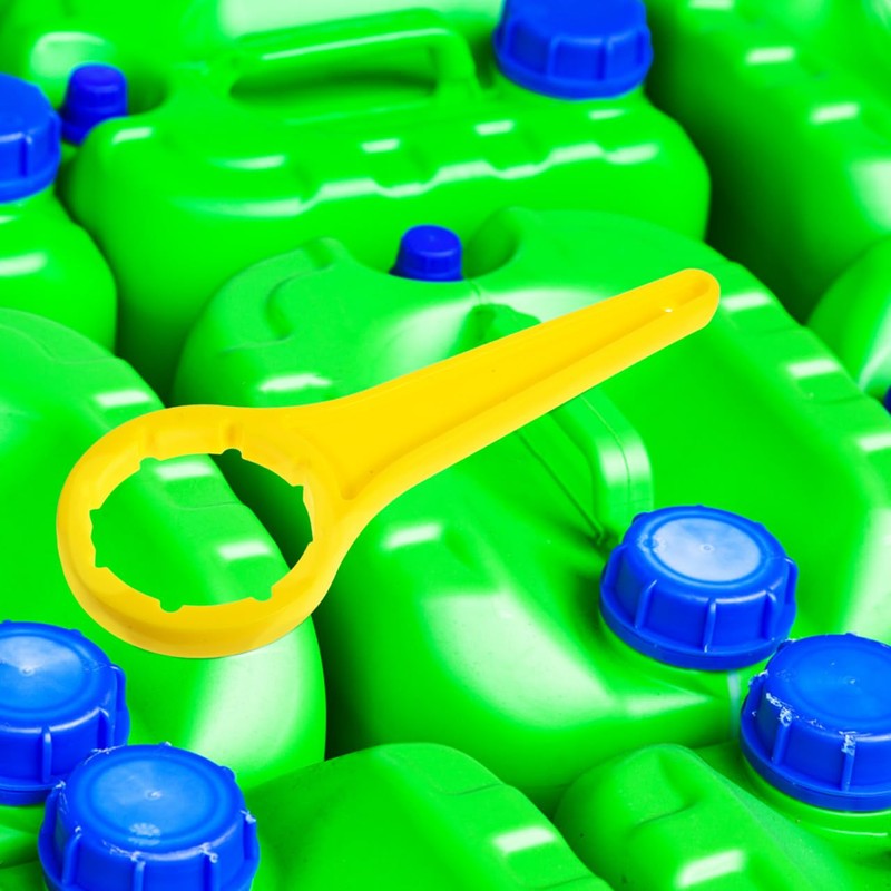 Yellow Plastic Bucket Lid Wrench, 20-30L Drum Cap Opener Tool,