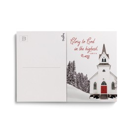 DaySpring - Christmas Postcard Book with a Mix of Scripture and Inspirational Messages - 20 Christmas Postcards (U1003)