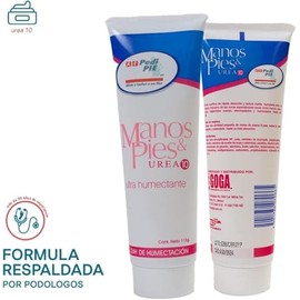 Crema de Manos Y Pies Urea 10% Crema Nutritiva de Rapida Absorción Hidratante de Manos y Pie Resecos 115g