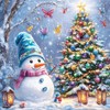 RICUVED Diamond Art Kits for Adults, Snowman Christmas Tree Diamond
