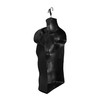 DisplayTown Male Mannequin Torso with Metal Stand Hollow Back Body
