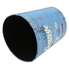 Scakbyer 10L/2.64 Gallon Trash Can, Decorative Waste Basket, PU Leather Waste Paper Basket, Waterproof Garbage Can for Bathroom, Bedroom, Office, Kitchen and Living Room - Cooktail Lounge