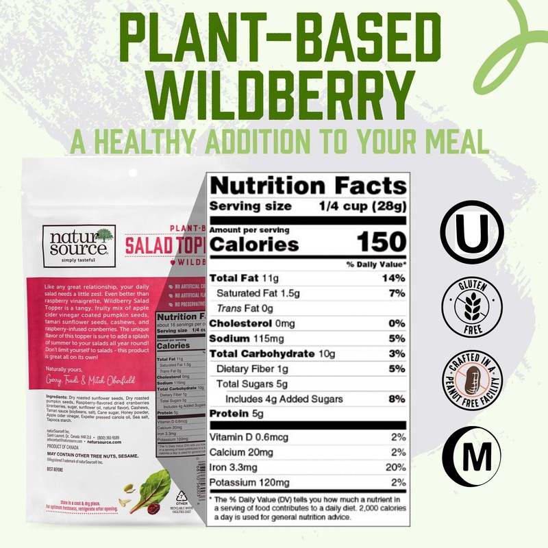 naturSource Salad Topper Wildberry - Salad Toppings, Salad Mix, Salad