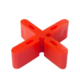 Patio Paver Spacer 15mm Height Red Color Yard Floor Slab Leveling Spacer 5/8 inch Thickness Leveling Clips Masonry Paver Outdoor Bricklaying Spacer with Breaking Point Become T Spacer