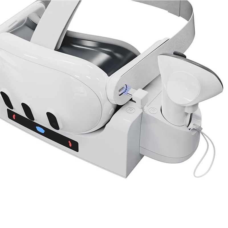 JDXFENG VR Charging Cradle for Quest 3 Charge Controllers Headset