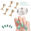 Magnetic Nail Tip Practice Stand Base Crystal Alloy Holder Nail