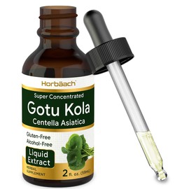 Gotu Kola Extract | 2 fl oz | Alcohol Free | Super Concentrated Liquid Herb Supplement | Vegetarian, Non-GMO, Gluten Free | by Horbaach