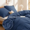 Bedsure Cotton Bed Linen 135 x 200 cm, Blue Bed