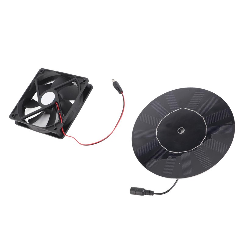 5W Chicken Coop Exhaust Ventilation Fan Monocrystalline Silicon Pet Cat