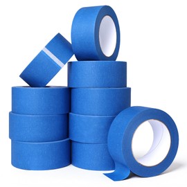 QFOUR Painters Tape 2 Inch Wide, 10 Rolls Blue Masking Tape