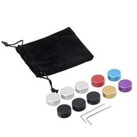 YunmoTree Pedal Footswitch Topper with 3 Screws,Guitar Effect Foot Nail Cap,10PCS