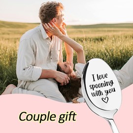Boyfriend Girlfriend Valentines Day Gifts for Wife Husband Anniversary Wedding Gifts for Partners Her Him Spoon Gifts for Women Men Fiancee Fiance Birthday Gifts for Girlfriend Boyfriend Spoons Gift