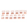 30 Pcs Binder Clips Powerful Clamping Force Deer Bone Shapes