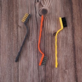 Durable Steel Wire Brush for Strong Cleaning, Easy Use, and Rust Removal 3 Pieces 5ea