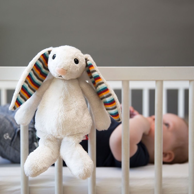 Plüschtier mit Musikfunktion, BIBI das Häschen, grau