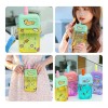 24x7 Cantimplora Botella De Agua Portatil Con Correa Kawaii