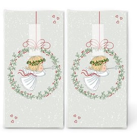 20 Individual Handkerchiefs Christmas Baby Angel 2 Packs of 10 Individual Paper Handkerchiefs Printed Gift