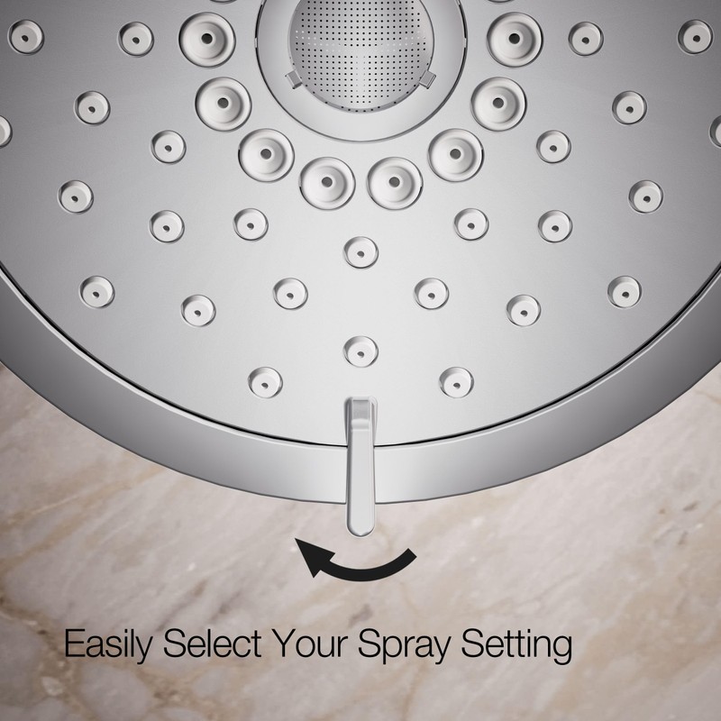 Kohler 22169-CP Forté® Three-function showerhead, 2.5 gpm, Polished Chrome