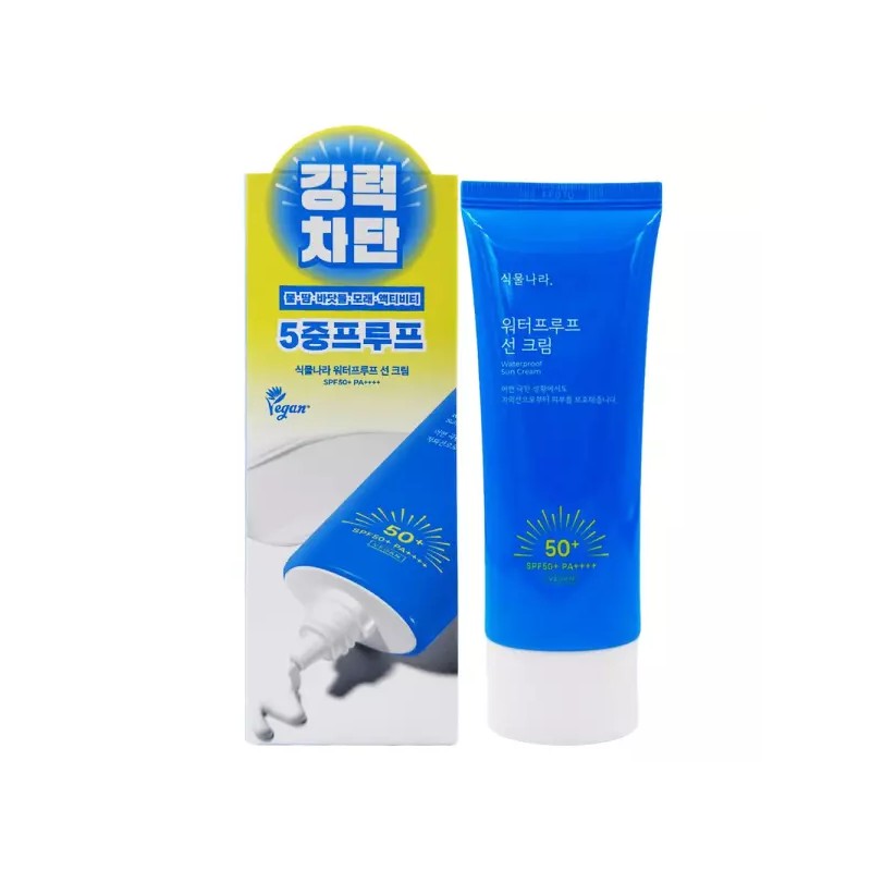 Sikmullara 식물나라 워터프루프 선크림100ml Plant Kingdom Waterproof Sun Cream 100ml