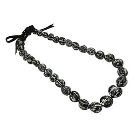 Kukui Nut Lei (Black and White)