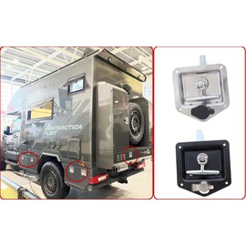 T Handle Latch Rv Truck Door Tool Box Lock Replacement with Keys Gasket Stainless Steel T-Handle Lock 2Pcs/1pc (1Pc)