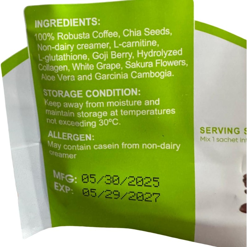FIT GUM 20X Collagen Chia Coffee 11-in-1 (New Packaging)