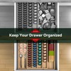WELL WENG Larger Expandable Bamboo Organizer Holder for Counter Drawer