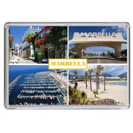 Marbella Costa del Sol Spain Souvenir Acrylic Fridge Magnet (Standard: 70x45mm)