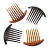 Honbay 6PCS Plastic 7 Tooth French Twist Combs Hair Side