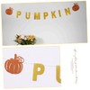 jojofuny 1set Thanksgiving Little Pumpkin Banner Glittery Bunting Photo Prop