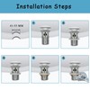 Antfly Pop-Up Drain Set for Ceramic Sink with Overflow, Drain
