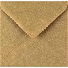 12 x 130mm x 130mm (5x5) Brown Ribbed Recycled Envelopes